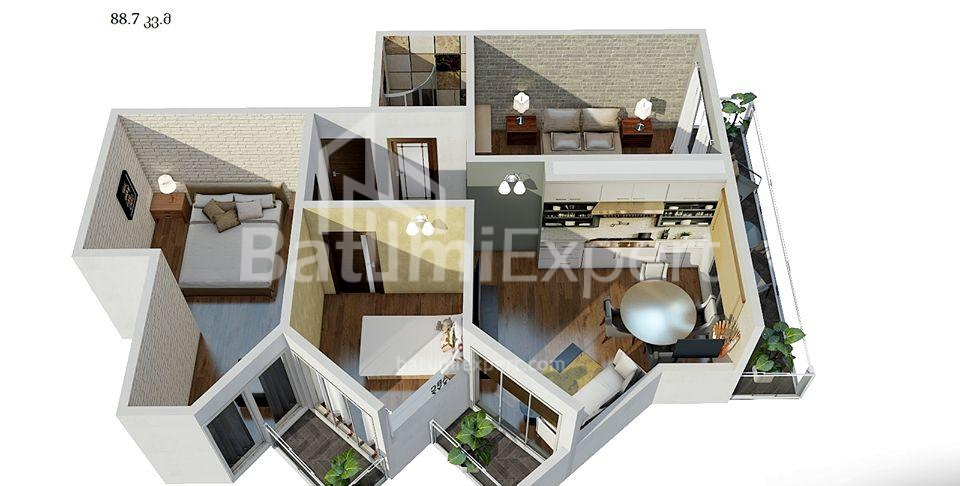 Квартира 88 м² - Юрьевская, Батуми, Грузия
