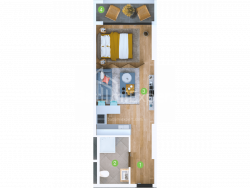 Квартира 33.6 м² - Шерифа Химшиашвили, Батуми, Грузия