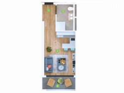 Квартира 1-комн 28.3 м² - Шерифа Химшиашвили, Батуми