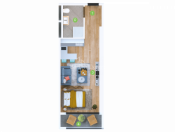 Квартира 1-комн 33.5 м² - Шерифа Химшиашвили, Батуми