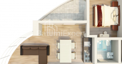Квартира 2-комн 57.9 м² - Мезгваурта, Чакви