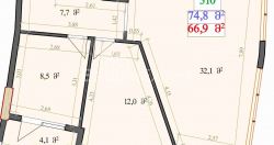 Квартира 2-комн 74.8 м² - Леха и Марии Качинских, Батуми
