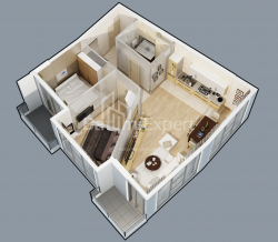 Строящийся объект 2-комн 55.8 м² - Леха и Марии Качинских, Батуми