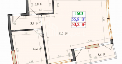 Строящийся объект 2-комн 55.8 м² - Леха и Марии Качинских, Батуми