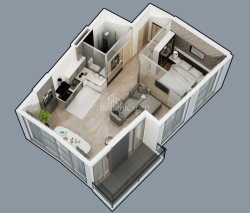 Строящийся объект 2-комн 55.7 м² - Леха и Марии Качинских, Батуми