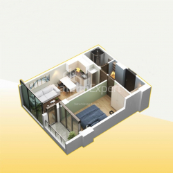 Строящийся объект 2-комн 49.4 м² - Хайдара Абашидзе, Батуми