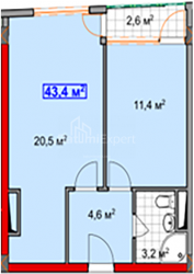 Квартира 2-комн 43.4 м² - Шоссе аэропорта, Батуми