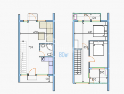 Частный дом 3-комн 80 м² - Шоссе аэропорта, Батуми
