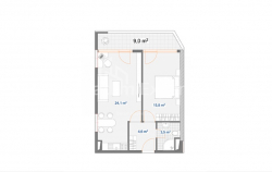 Квартира 2-комн 58.8 м² - Хайдара Абашидзе, Батуми
