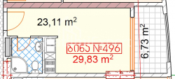 Квартира 30 м² - Тбел-Абусеридзе, Батуми, Грузия